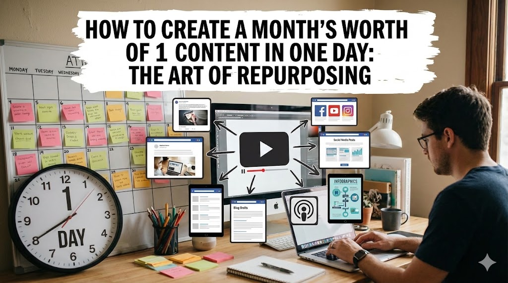 How to Create a Month’s Worth of Content in One Day: The Art of Repurposing